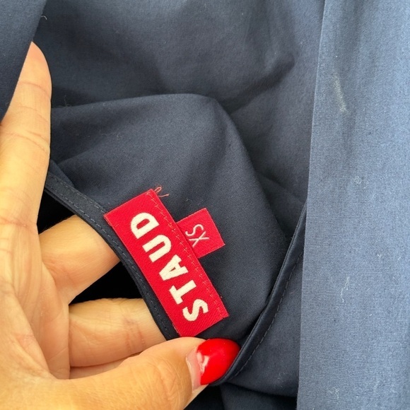 STAUD Navy Marlowe Mini Dress XS - Picture 7 of 8